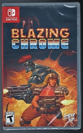 Blazing Chrome Available for Nintendo Switch Limited Run Games 48 Blazing Chrome Available for Nintendo Switch Limited Run Games 48