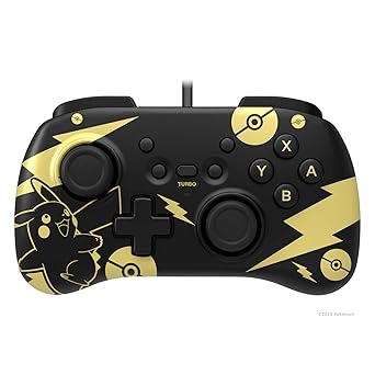 Nintendo Switch HORIPAD Mini Black and Gold Pikachu Edition by HORI 2 Nintendo Switch HORIPAD Mini Black and Gold Pikachu Edition by HORI - Image 2