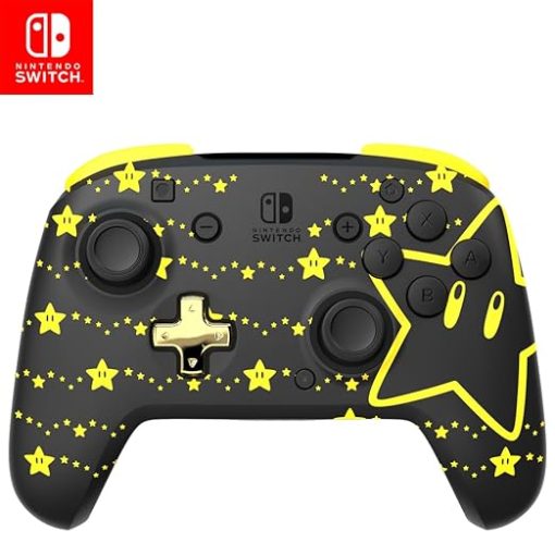 Enhanced Wireless Nintendo Switch Pro Controller Rechargeable Mario Glow