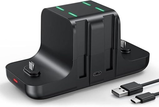 NEWDERY Nintendo Switch Pro Controller Charger Dock and Hub Adapter - Image 2