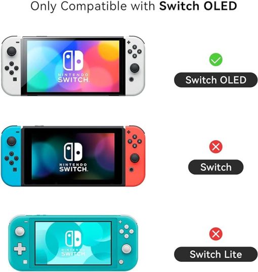 GeekShare Switch OLED Case, Joy Con Covers and Game Card Holder - Image 2