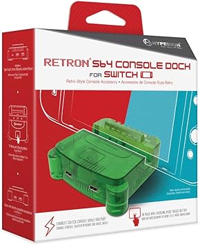 Lime Green RetroN S64 Console Dock for Nintendo Switch 2 Lime Green RetroN S64 Console Dock for Nintendo Switch - Image 2