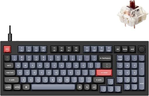 Keychron Q5 Wired Mechanical Keyboard 96% QMK VIA Hot-swappable Black