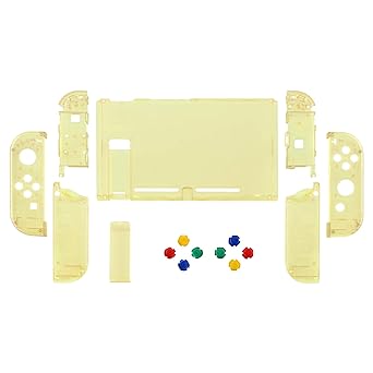 Clear Amber Yellow Replacement Shell for Nintendo Switch Pro Controller 2 Clear Amber Yellow Replacement Shell for Nintendo Switch Pro Controller - Image 2