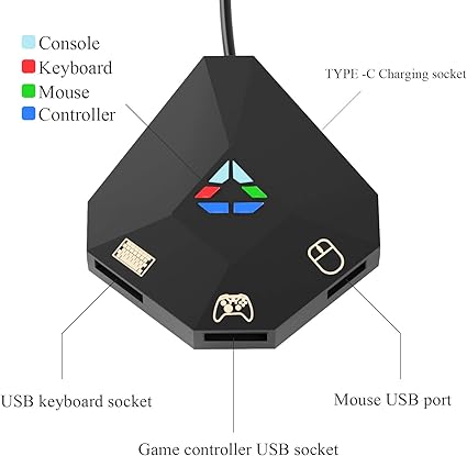 Keyboard and Mouse Adapter for Nintendo Switch, PS4, Xbox One, PS3 2 Keyboard and Mouse Adapter for Nintendo Switch, PS4, Xbox One, PS3 - Image 2