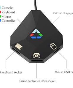 ECHZOVE Keyboard Mouse Adapter for Nintendo Switch PS4 Xbox One PS3 2 ECHZOVE Keyboard Mouse Adapter for Nintendo Switch PS4 Xbox One PS3 2
