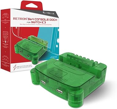 Lime Green RetroN S64 Console Dock for Nintendo Switch Lime Green RetroN S64 Console Dock for Nintendo Switch