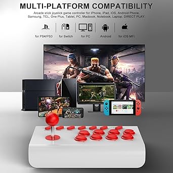 Arcade Fight Stick Joystick for Switch PS4 PS3 PC with Turbo Features 2 Arcade Fight Stick Joystick for Switch PS4 PS3 PC with Turbo Features - Image 2