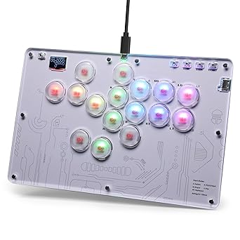 Leverless Arcade Stick 16 Keys Controller for PC PS4 PS5 Switch Steam Leverless Arcade Stick 16 Keys Controller for PC PS4 PS5 Switch Steam