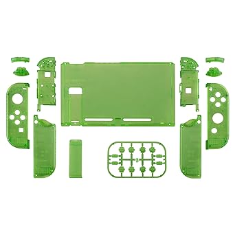 Clear Green Front Back Plate for Nintendo Switch Joycon Controller Shell 2 Clear Green Front Back Plate for Nintendo Switch Joycon Controller Shell - Image 2