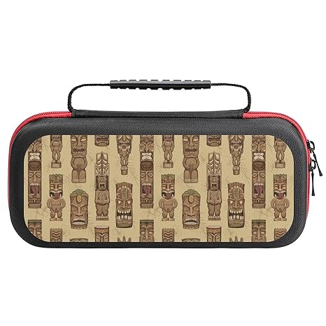 Hawaii Tiki Mask Nintendo Switch Protective Portable Travel Case Hawaii Tiki Mask Nintendo Switch Protective Portable Travel Case