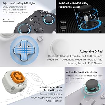 GuliKit KK3 Max Controller with Hall Joysticks for Switch iOS Android 2 GuliKit KK3 Max Controller with Hall Joysticks for Switch iOS Android - Image 2