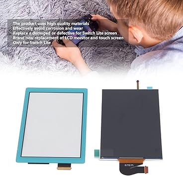 Switch Lite LCD Screen and Digitizer Touch Set Repair Parts with Protector 2 Switch Lite LCD Screen and Digitizer Touch Set Repair Parts with Protector - Image 2