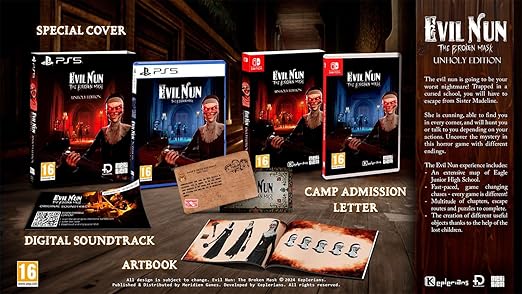 Evil Nun The Broken Mask Unholy Edition Nintendo Switch Game 2 Evil Nun The Broken Mask Unholy Edition Nintendo Switch Game - Image 2
