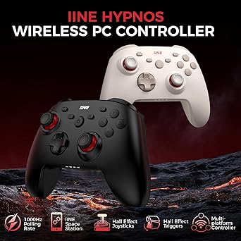 IINE Wireless PC Controller with Hall Effect Joysticks and 1000mAh Battery 2 IINE Wireless PC Controller with Hall Effect Joysticks and 1000mAh Battery - Image 2