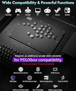 GuileKeys GK-21 Leverless Arcade Stick for PS4 PS3 PC Switch Black 2 GuileKeys GK-21 Leverless Arcade Stick for PS4 PS3 PC Switch Black 2