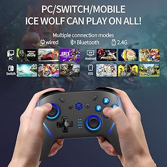 Wireless Pro Controller for Nintendo Switch Lite with Vibration and Gyro 2 Wireless Pro Controller for Nintendo Switch Lite with Vibration and Gyro - Image 2