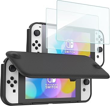 ProCase Flip Cover for Nintendo Switch OLED and 2 Pack Screen Protectors 2 ProCase Flip Cover for Nintendo Switch OLED and 2 Pack Screen Protectors - Image 2