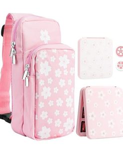 Pink Travel Bag for Nintendo Switch Lite OLED Large Capacity Backpack Pink Travel Bag for Nintendo Switch Lite OLED Large Capacity Backpack