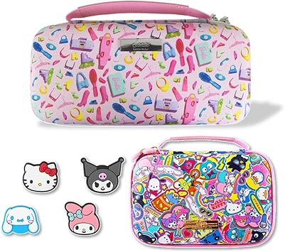 Sonix Sanrio Nintendo Switch Thumb Grips Barbie Carrying Case Game Card Sonix Sanrio Nintendo Switch Thumb Grips Barbie Carrying Case Game Card