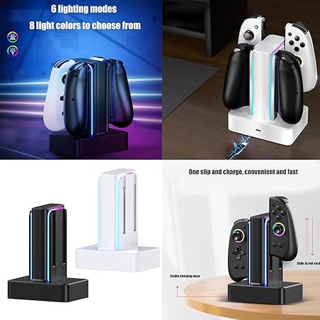 Upgraded Controller Charging Dock with 4 Slots and LED Indicator 2 Upgraded Controller Charging Dock with 4 Slots and LED Indicator - Image 2