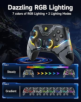 EasySMX X15 Wireless PC Controller with Hall Joysticks and RGB Lighting 2 EasySMX X15 Wireless PC Controller with Hall Joysticks and RGB Lighting - Image 2