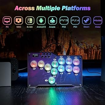 BITFUNX Gaming Keypad 12 Keys Leverless Arcade Controller with RGB 2 BITFUNX Gaming Keypad 12 Keys Leverless Arcade Controller with RGB - Image 2