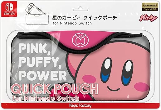 Quick Pouch Star Kirby Case for Nintendo Switch Console Japan Quick Pouch Star Kirby Case for Nintendo Switch Console Japan