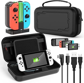 Fyoung Charging Battery Case and Dock for Nintendo Switch OLED Fyoung Charging Battery Case and Dock for Nintendo Switch OLED