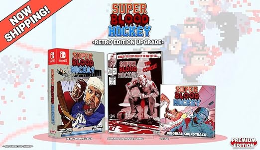Premium Edition Super Blood Hockey Retro Edition Game and Soundtrack 2 Premium Edition Super Blood Hockey Retro Edition Game and Soundtrack - Image 2