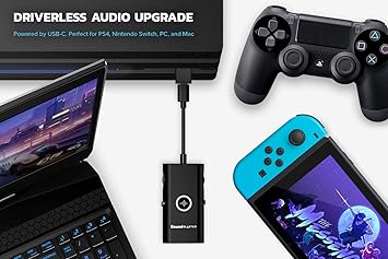 Creative Sound Blaster G3 USB-C External Gaming USB DAC and Amp for PS4, Nintendo Switch, Ft. GameVoice Mix (Audio Balance for Game/Chat), Mic/Vol Control and Mobile App Control, Plug-and-Play 2 Creative Sound Blaster G3 USB-C External Gaming USB DAC and Amp for PS4, Nintendo Switch, Ft. GameVoice Mix (Audio Balance for Game/Chat), Mic/Vol Control and Mobile App Control, Plug-and-Play - Image 2
