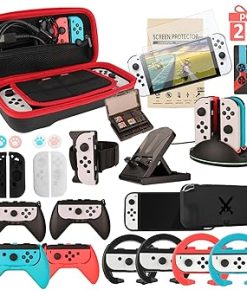 28 in 1 Accessory Bundle for Nintendo Switch OLED Edition Carrying Case 28 in 1 Accessory Bundle for Nintendo Switch OLED Edition Carrying Case