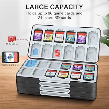 HEIYING Portable Game Card Case for Nintendo Switch OLED Lite 96 Slots 2 HEIYING Portable Game Card Case for Nintendo Switch OLED Lite 96 Slots - Image 2