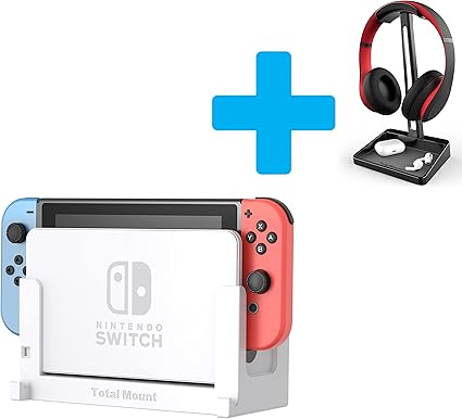 TotalMount Bundle for Nintendo Switch Wall Mount and Headphone Stand 2 TotalMount Bundle for Nintendo Switch Wall Mount and Headphone Stand - Image 2