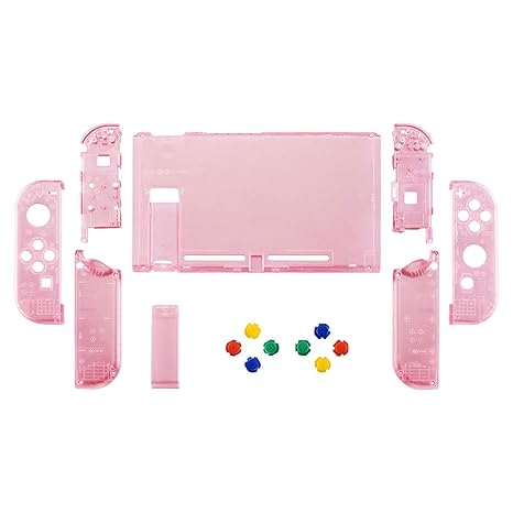 Clear Cherry Pink Replacement Shell for Nintendo Switch and Pro Controller 2 Clear Cherry Pink Replacement Shell for Nintendo Switch and Pro Controller - Image 2