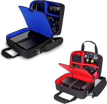 USA Gear Console Travel Cases for Switch PS4 PS3 Red & Blue USA Gear Console Travel Cases for Switch PS4 PS3 Red & Blue