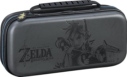 Officially Licensed Nintendo Switch Deluxe Zelda Link Travel Case, Premium Hard Case Made with KoSkin Leather Embossed with Zelda Breath of the Wild Art, Designed to Protect Switch’s Analog Sticks, Bonus Multi–Game Cases 2 Officially Licensed Nintendo Switch Deluxe Zelda Link Travel Case, Premium Hard Case Made with KoSkin Leather Embossed with Zelda Breath of the Wild Art, Designed to Protect Switch's Analog Sticks, Bonus Multi–Game Cases - Image 2