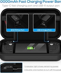 Charging Stand Case for PlayStation Portal Switch Steam Deck 10000mAh 2 Charging Stand Case for PlayStation Portal Switch Steam Deck 10000mAh 2