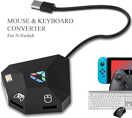 Keyboard and Mouse Adapter for Nintendo Switch, PS4, Xbox One, PS3 Keyboard and Mouse Adapter for Nintendo Switch, PS4, Xbox One, PS3