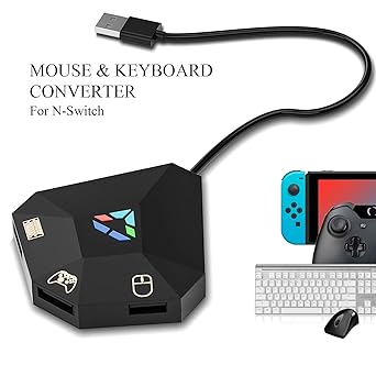 ECHZOVE Keyboard Mouse Adapter for Nintendo Switch PS4 Xbox One PS3 ECHZOVE Keyboard Mouse Adapter for Nintendo Switch PS4 Xbox One PS3