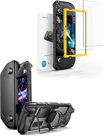 JSAUX PC0104 ModCase and 2-Pack Screen Protector for Steam Deck JSAUX PC0104 ModCase and 2-Pack Screen Protector for Steam Deck