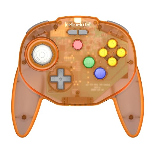 Retro Bit Tribute 64 Wireless Controller 2.4 GHz Gaming Accessory Retro Bit Tribute 64 Wireless Controller 2.4 GHz Gaming Accessory