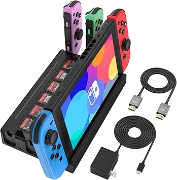 TV Docking Station for Switch and OLED with Joycon Charging and HDMI TV Docking Station for Switch and OLED with Joycon Charging and HDMI