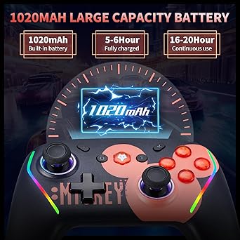 Wireless Switch Controller for Nintendo Switch Lite OLED with Turbo Function 2 Wireless Switch Controller for Nintendo Switch Lite OLED with Turbo Function - Image 2