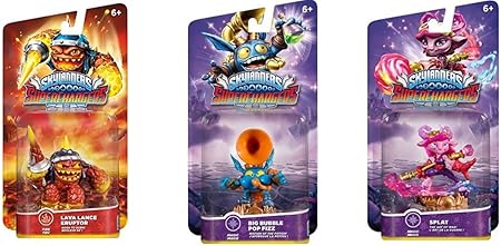 SuperChargers 3 Pack Bundle Lava Lance Erupter Big Bubble Pop Splat SuperChargers 3 Pack Bundle Lava Lance Erupter Big Bubble Pop Splat