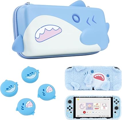 Shark Series Switch Carry Case and Protective Plush Case Bundle Shark Series Switch Carry Case and Protective Plush Case Bundle