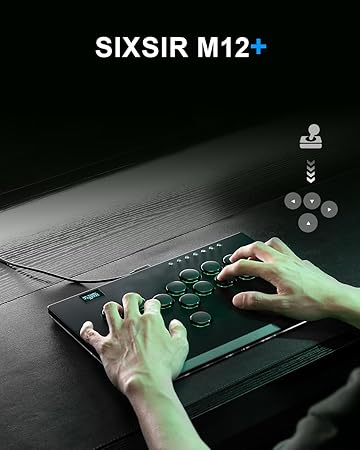 SIXSIR M12 Leverless Arcade Stick Controller for PC PS4 PS3 Switch 2 SIXSIR M12 Leverless Arcade Stick Controller for PC PS4 PS3 Switch - Image 2