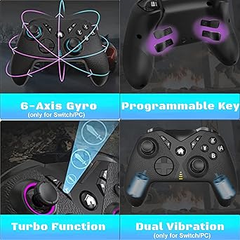Megadream Wireless Controller for iPhone Android Switch PC Gamepad 2 Megadream Wireless Controller for iPhone Android Switch PC Gamepad - Image 2