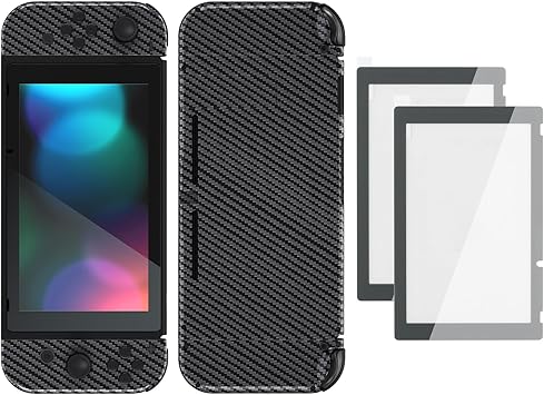 Colorful Border Screen Protector and Carbon Fiber Shell for Switch Colorful Border Screen Protector and Carbon Fiber Shell for Switch