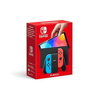 Nintendo Switch OLED Model Neon Blue Neon Red Renewed Nintendo Switch OLED Model Neon Blue Neon Red Renewed